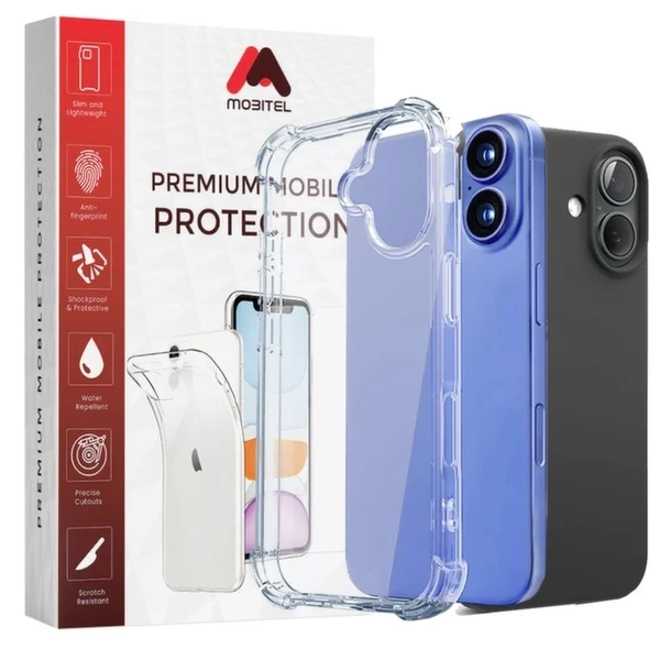 Mobitel Phone Case for iPhone 16, 6.1-inches , Air Bag Drop Protection | Shockproof Phone Case